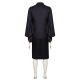 Shunkashuutou Daikousha: Haru no Mai Rosei Kantsubaki Black Cosplay Costume Halloween Carnival Outfit