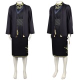 Shunkashuutou Daikousha: Haru no Mai Rosei Kantsubaki Black Cosplay Costume Halloween Carnival Outfit