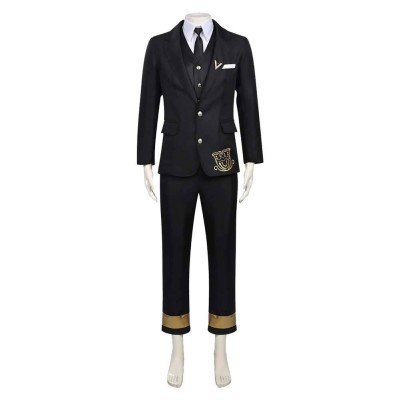 Shunkashuutou Daikousha: Haru no Mai Itecho Kangetsu Black Suit Cosplay Costume Halloween Carnival