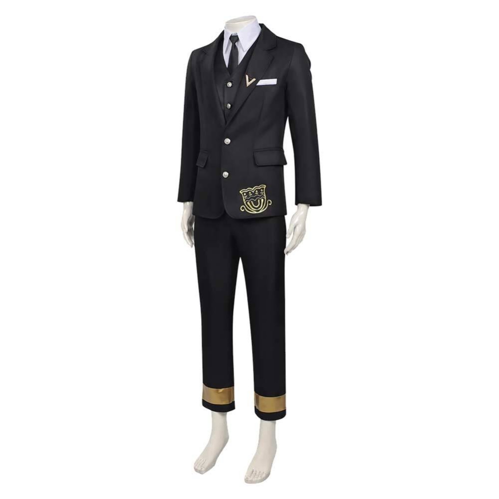 Shunkashuutou Daikousha: Haru no Mai Itecho Kangetsu Black Suit Cosplay Costume Halloween Carnival