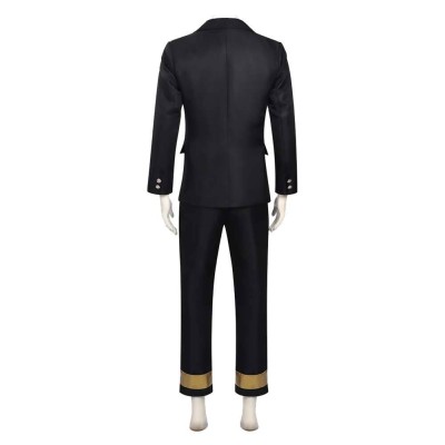 Shunkashuutou Daikousha: Haru no Mai Itecho Kangetsu Black Suit Cosplay Costume Halloween Carnival
