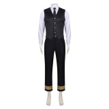 Shunkashuutou Daikousha: Haru no Mai Itecho Kangetsu Black Suit Cosplay Costume Halloween Carnival