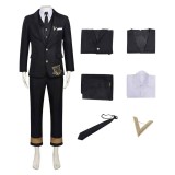 Shunkashuutou Daikousha: Haru no Mai Itecho Kangetsu Black Suit Cosplay Costume Halloween Carnival