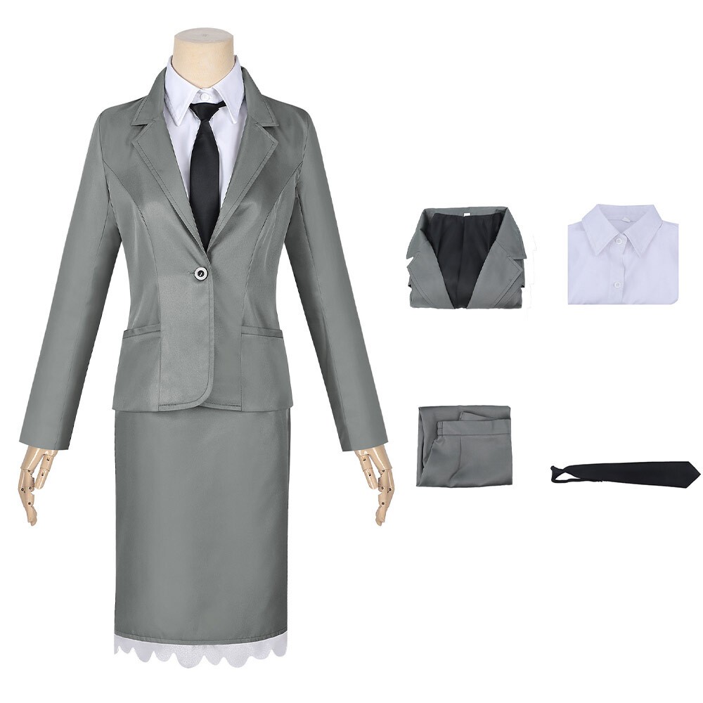 Shunkashuutou Daikousha: Haru no Mai Hinagiku Kayou Women Gray Cosplay Costume Halloween Carnival