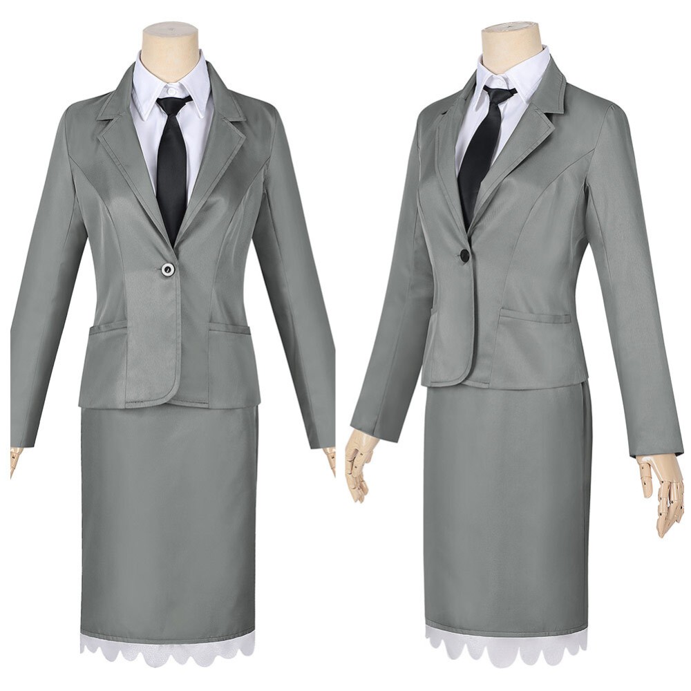 Shunkashuutou Daikousha: Haru no Mai Hinagiku Kayou Women Gray Cosplay Costume Halloween Carnival
