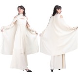 Sheltay Retrac Women White Dress Party Cosplay Costume Halloween Carnival