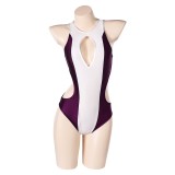 She-Hulk Jennifer Walte Femme Violet Maillot de Bain Une Pièce Costume Cosplay Halloween Carnaval Tenue