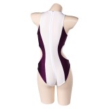She-Hulk Jennifer Walte Femme Violet Maillot de Bain Une Pièce Costume Cosplay Halloween Carnaval Tenue