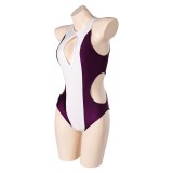 She-Hulk Jennifer Walte Femme Violet Maillot de Bain Une Pièce Costume Cosplay Halloween Carnaval Tenue