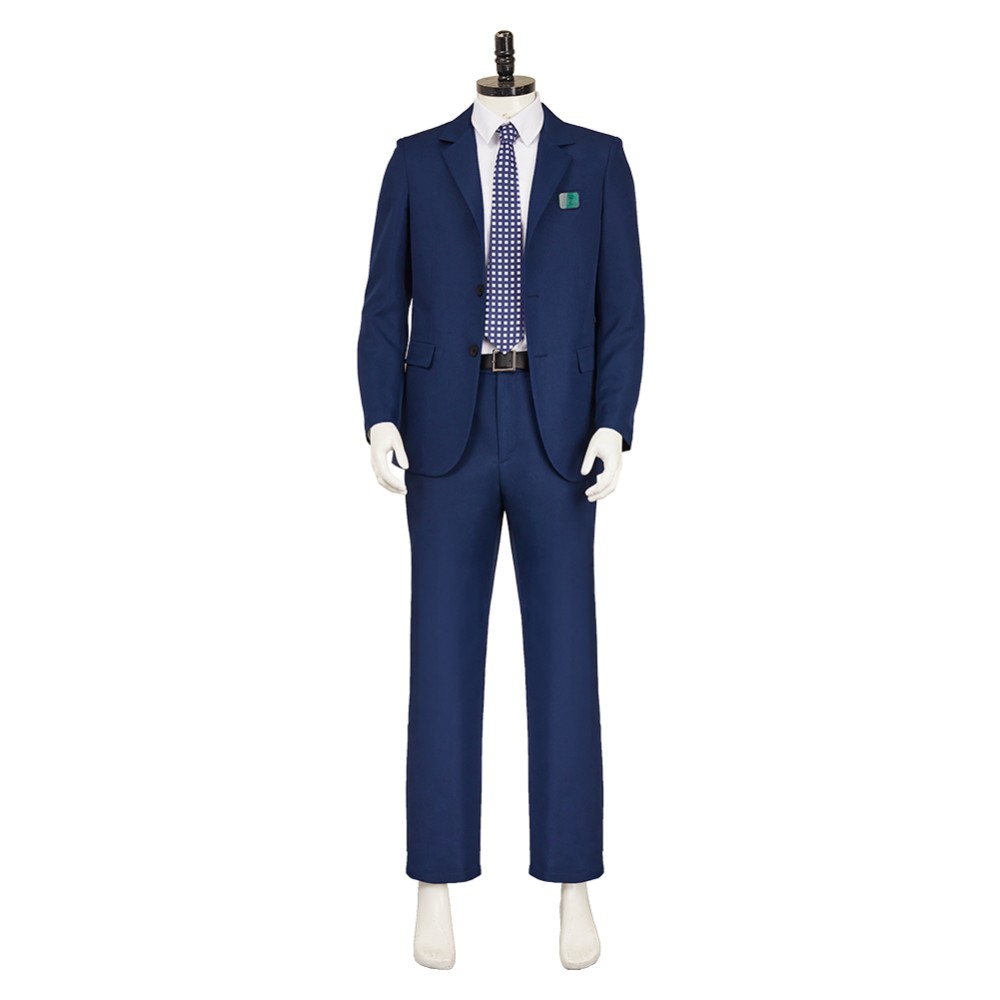 Severance Season 2 Mark Scout Blue Suit Cosplay Costume Halloween Carnival Outfit