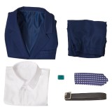 Severance Season 2 Mark Scout Blue Suit Cosplay Costume Halloween Carnival Outfit