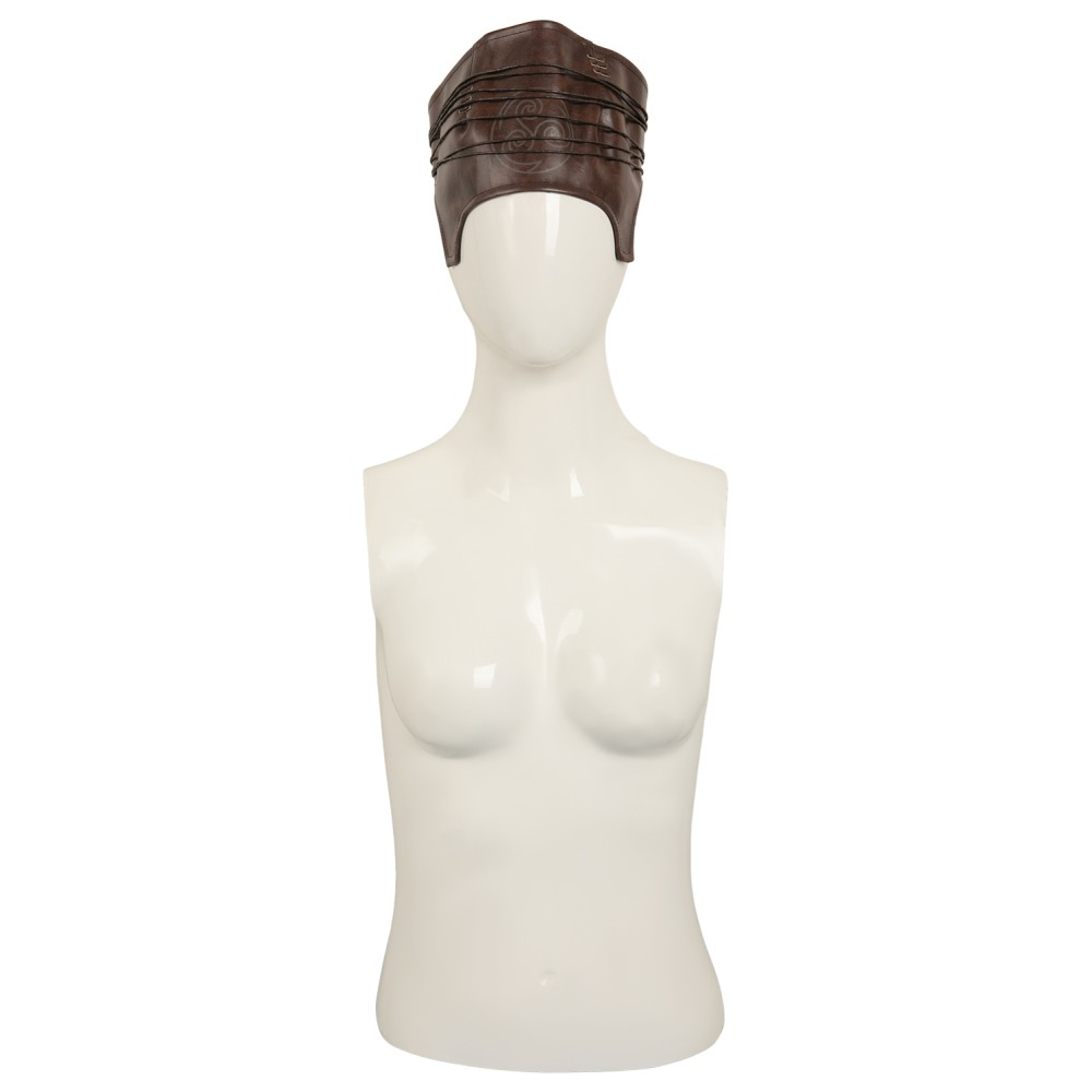 Senua's Saga: Hellblade II Ensemble Senua Marron Foncé Avec Cape Costume Cosplay Halloween Carnaval