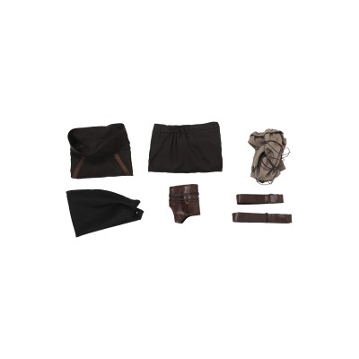 Senua's Saga: Hellblade II Ensemble Senua Marron Foncé Avec Cape Costume Cosplay Halloween Carnaval