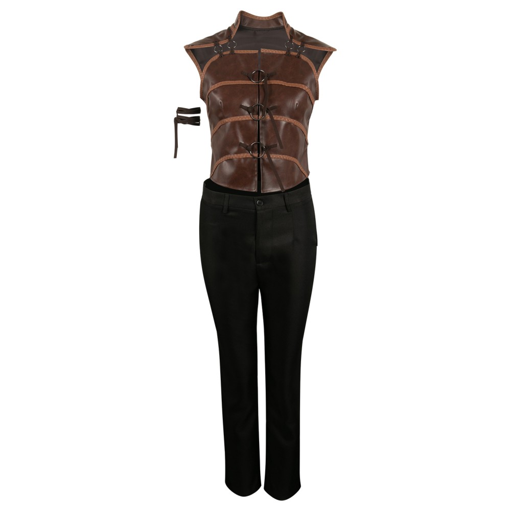 Senua's Saga: Hellblade II Costume de Cosplay Senua Brown pour Halloween et Carnaval