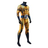 Sentry Men Yellow Jumpsuit Cosplay Costume Halloween Carnival Outfit