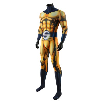 Sentry Men Yellow Jumpsuit Cosplay Costume Halloween Carnival Outfit
