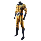 Sentry Men Yellow Jumpsuit Cosplay Costume Halloween Carnival Outfit