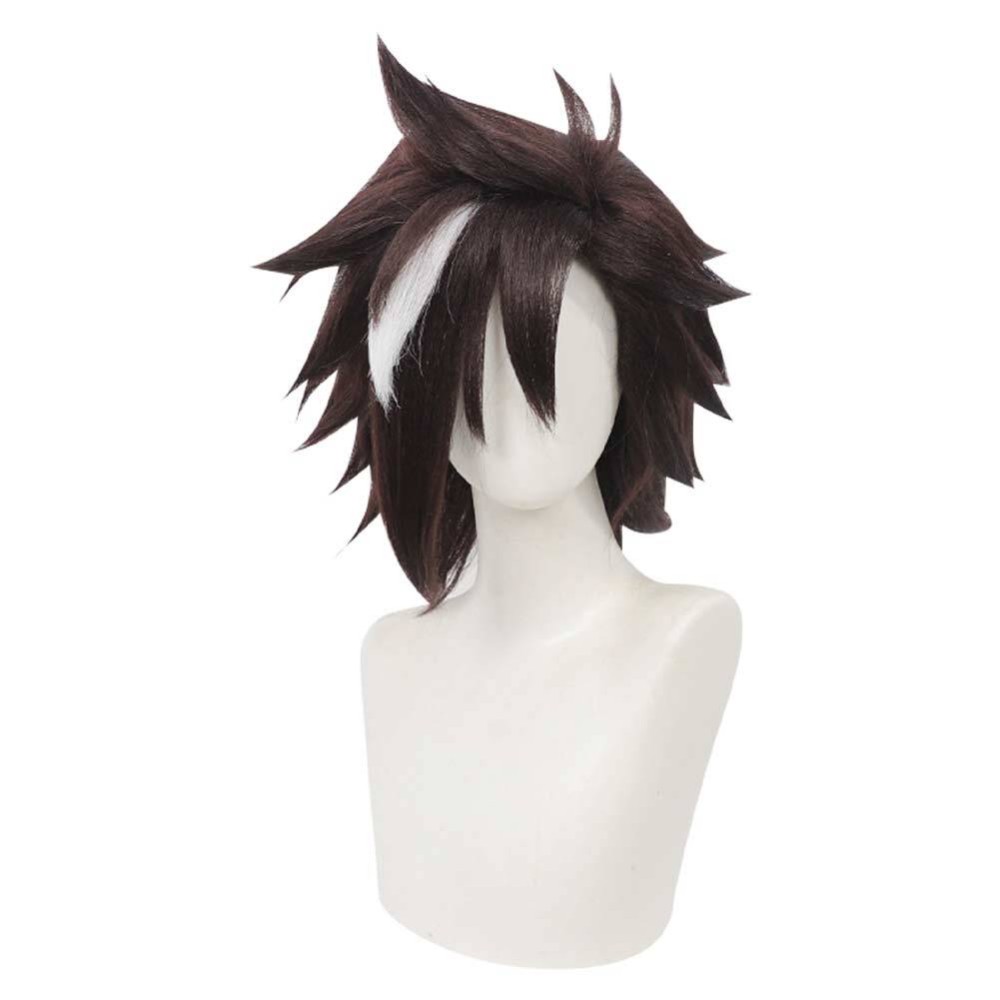 Sentenced to Be a Hero Xylo Forbartz Black Wig Resistant Synthetic Hair Accessorie Cosplay Costume Halloween Carnival