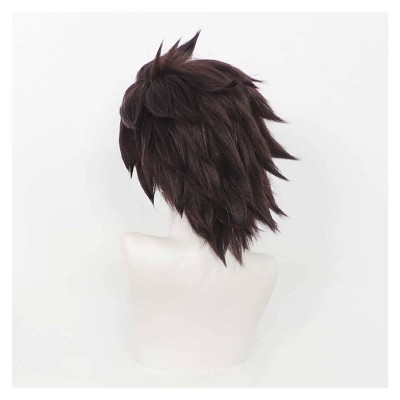 Sentenced to Be a Hero Xylo Forbartz Black Wig Resistant Synthetic Hair Accessorie Cosplay Costume Halloween Carnival