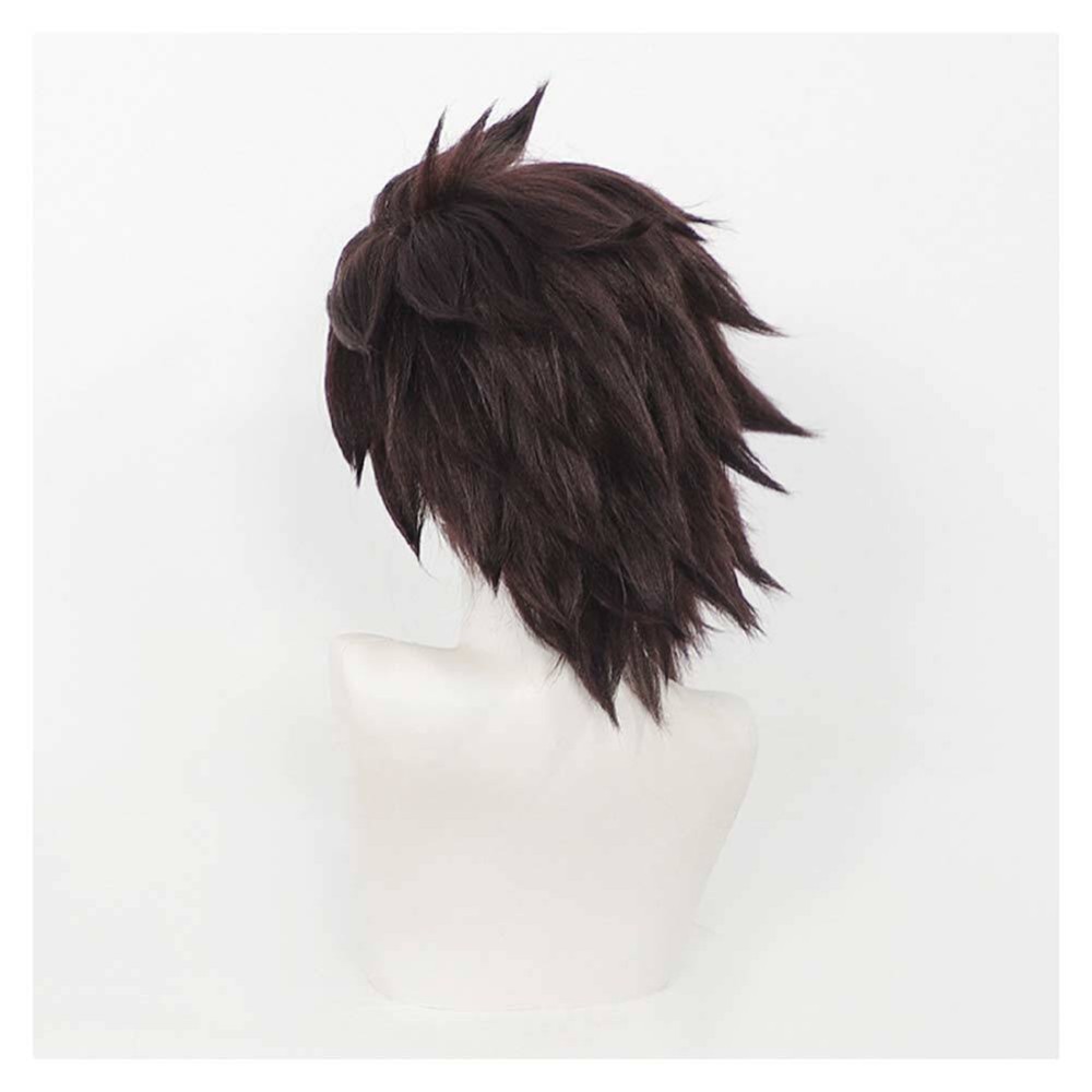 Sentenced to Be a Hero Xylo Forbartz Black Wig Resistant Synthetic Hair Accessorie Cosplay Costume Halloween Carnival
