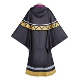 Secrets of The Silent Witch Monica Everett Black Robe Cloak Party Cosplay Costume Halloween Carnival