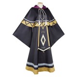 Secrets of The Silent Witch Monica Everett Black Robe Cloak Party Cosplay Costume Halloween Carnival