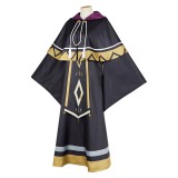Secrets of The Silent Witch Monica Everett Black Robe Cloak Party Cosplay Costume Halloween Carnival