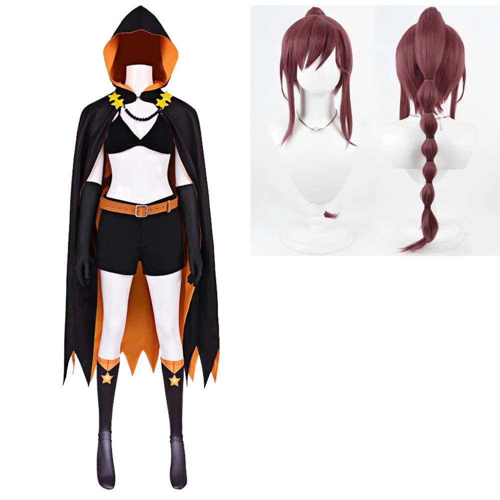 Costume de cosplay pour femmes Shaula noir de la saison 4, tenue de carnaval d'Halloween