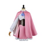 Season 4 Rem Women Pink with Cape Cosplay Costume Halloween Carnival Outfit