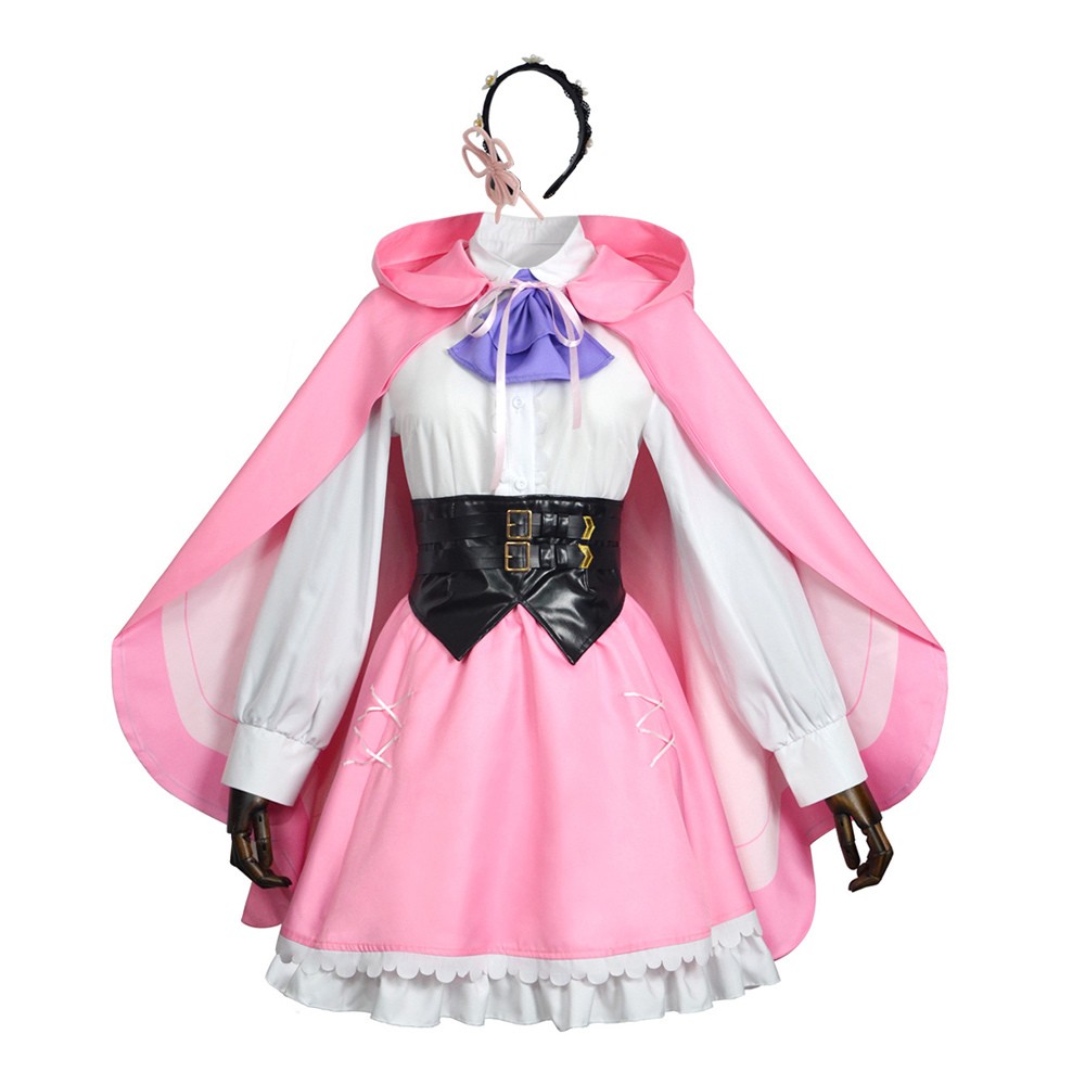 Season 4 Rem Pink Cosplay Costume Halloween Carnival Outfit