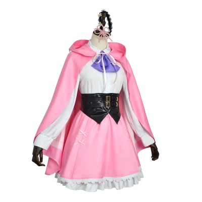 Season 4 Rem Pink Cosplay Costume Halloween Carnival Outfit