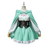 Costume de cosplay pour femmes Ram de la saison 4, vert avec cape, tenue de carnaval d'Halloween