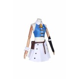 Lucy Heartfilia Women Blue Dress Wig Shoes Full Set Suit Cosplay Costume Halloween Carnival Outfit