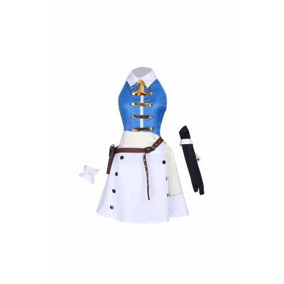 Lucy Heartfilia Women Blue Dress Wig Shoes Full Set Suit Cosplay Costume Halloween Carnival Outfit