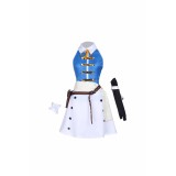 Lucy Heartfilia Women Blue Dress Wig Shoes Full Set Suit Cosplay Costume Halloween Carnival Outfit