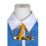 Lucy Heartfilia Women Blue Dress Wig Shoes Full Set Suit Cosplay Costume Halloween Carnival Outfit