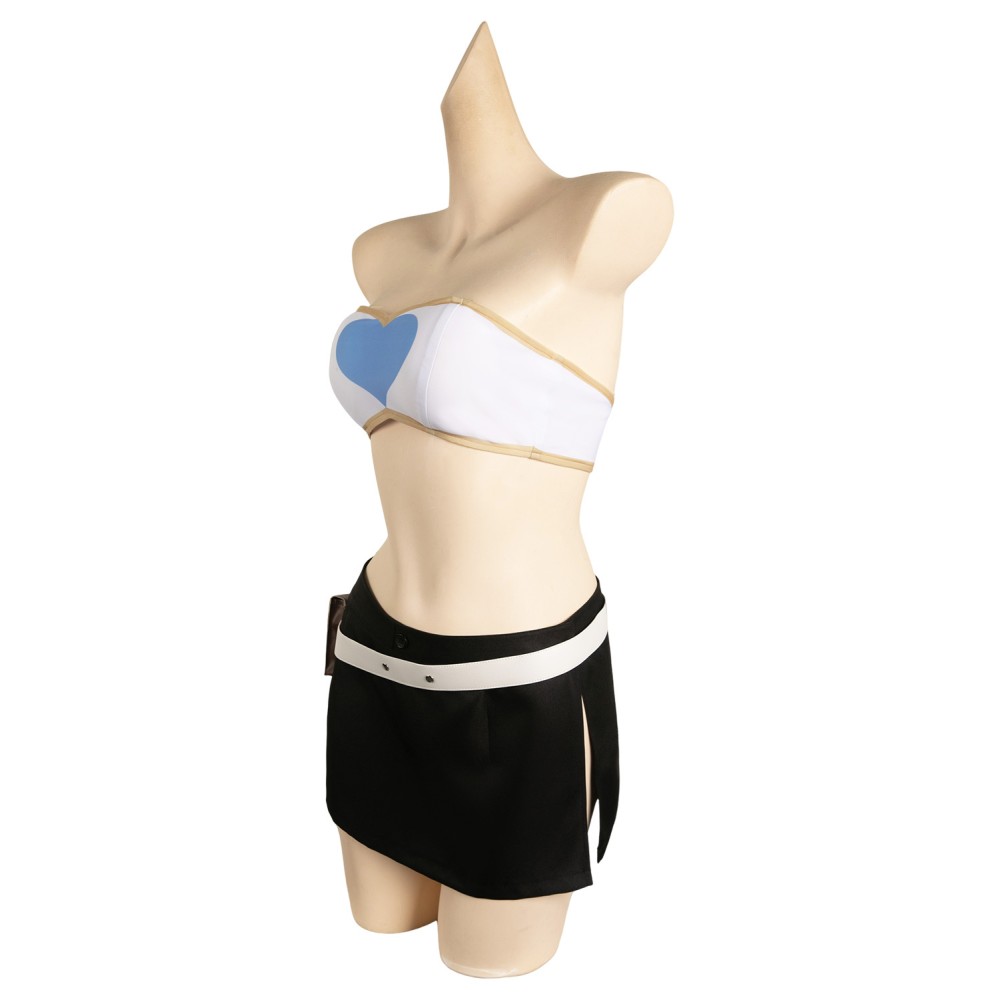 Saison 3 Lucy Heartfilia Ensemble de Haut et Pantalon Blue Love Costume Cosplay Tenue de Carnaval Halloween