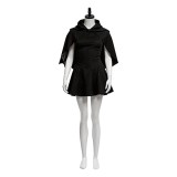 Scream 7 Costume de Cosplay pour Femmes Sidney Prescott Noir Tenue de Halloween Carnaval