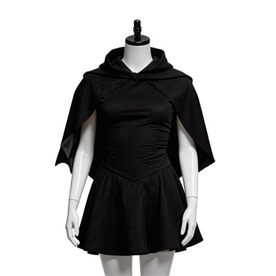 Scream 7 Costume de Cosplay pour Femmes Sidney Prescott Noir Tenue de Halloween Carnaval