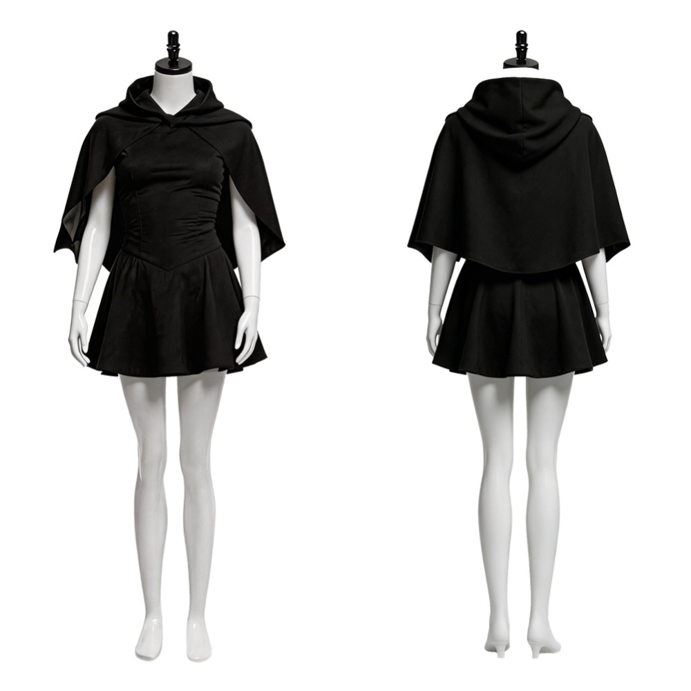 Scream 7 Costume de Cosplay pour Femmes Sidney Prescott Noir Tenue de Halloween Carnaval