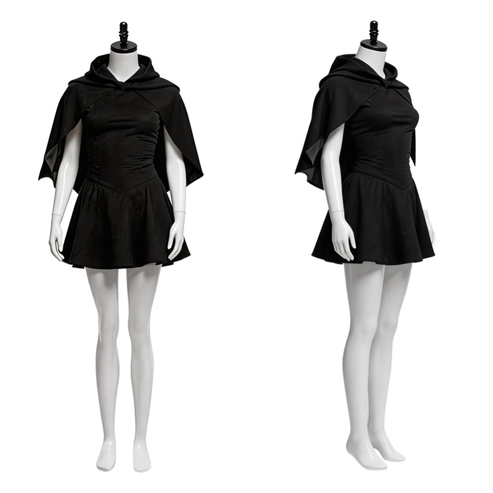 Scream 7 Costume de Cosplay pour Femmes Sidney Prescott Noir Tenue de Halloween Carnaval