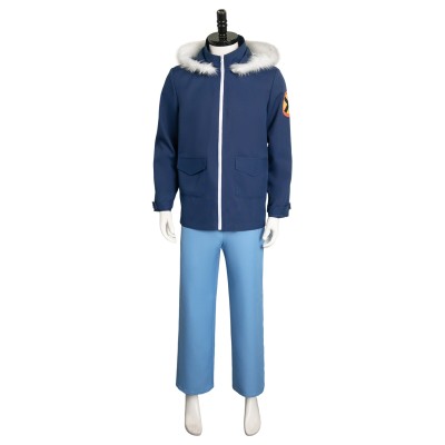 Scott Pilgrim Takes Off Scott Pilgrim Costume de Cosplay en Costume Bleu Halloween Carnaval