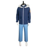 Scott Pilgrim Takes Off Scott Pilgrim Blue Suit Cosplay Costume Halloween Carnival Outfit