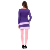 Scooby Doo Où Es-Tu Robe Jupe Daphne Blake Costume de Cosplay Festival Halloween Carnaval
