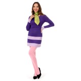 Scooby Doo Où Es-Tu Robe Jupe Daphne Blake Costume de Cosplay Festival Halloween Carnaval
