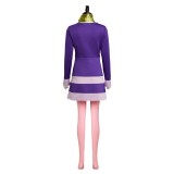 Scooby Doo Où Es-Tu Robe Jupe Daphne Blake Costume de Cosplay Festival Halloween Carnaval