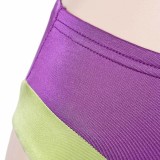 Scooby-Doo Daphne Purple 2Pcs Swimsuit Cosplay Costume Halloween Carnival Outfit