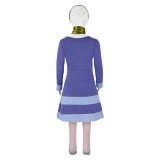Scooby-Doo Daphne Kids Chidren Blue Dress Cosplay Costume Halloween Carnival Outfit