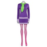 Scooby-Doo Daphne Blake Purple Suit Cosplay Costume Halloween Carnival Outfit