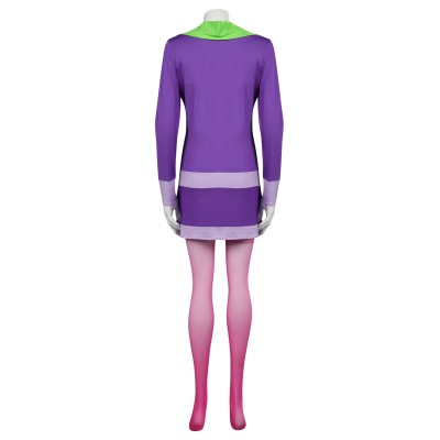 Scooby-Doo Daphne Blake Purple Suit Cosplay Costume Halloween Carnival Outfit